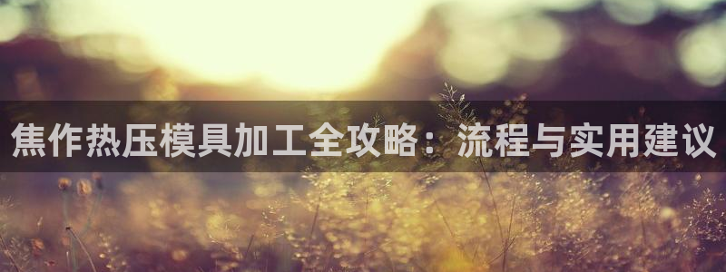 emc易倍官网app下载：焦作热压模具加工全攻略：流程与