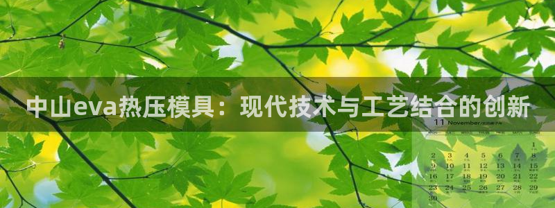 易倍英语官方网站登录:中山eva热压模具:现代技术与工艺